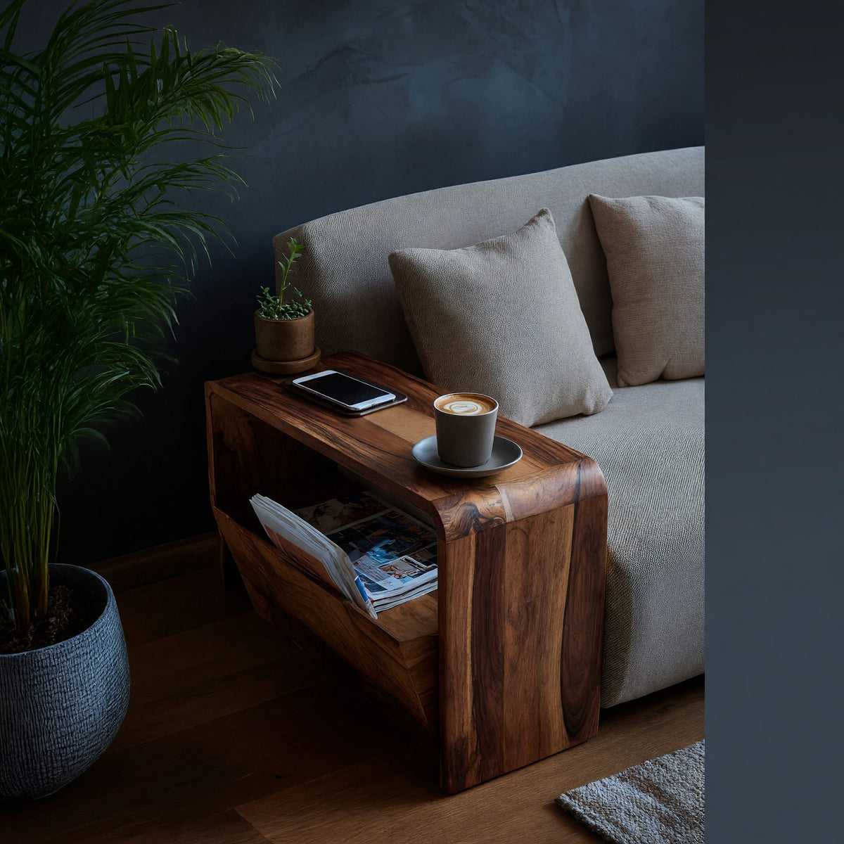 Natural wood grain detail