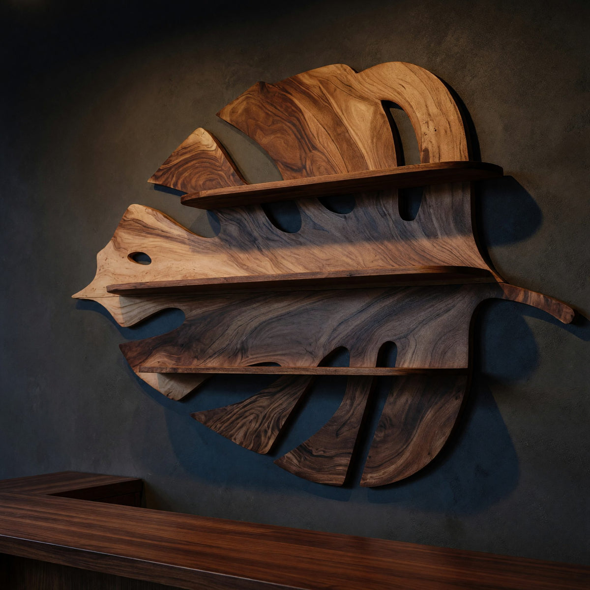 Natural wood grain detail