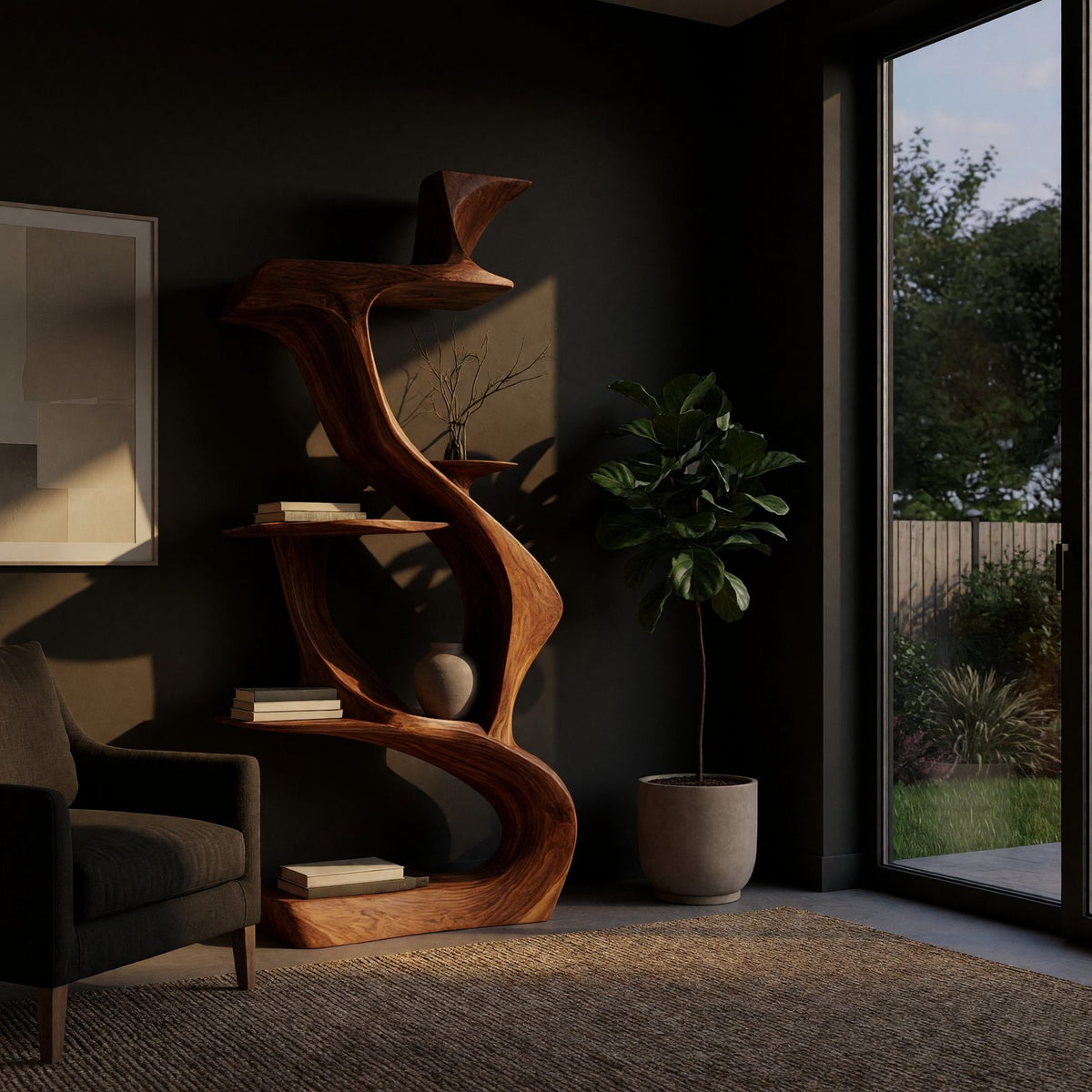 Natural wood grain detail