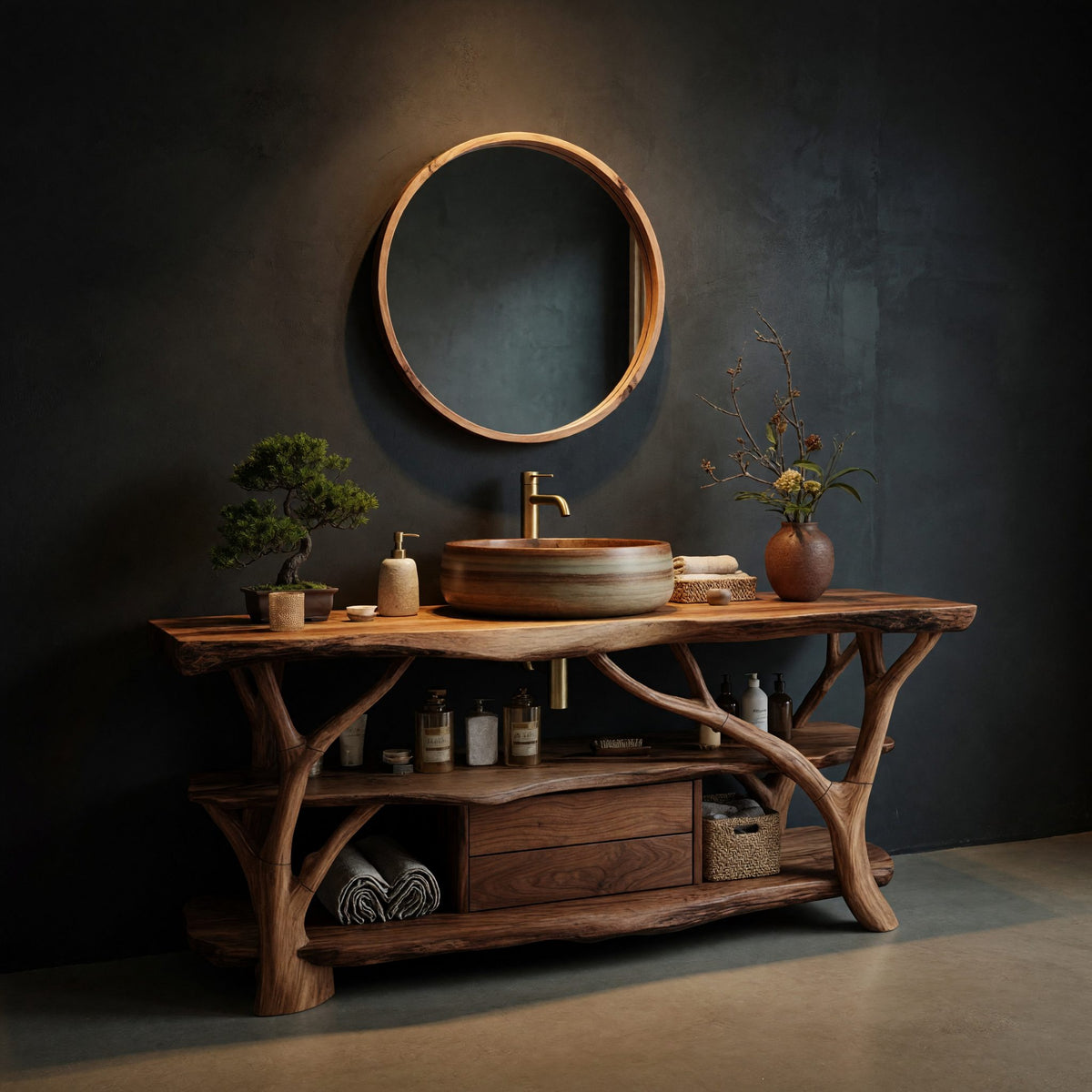 Natural wood grain detail