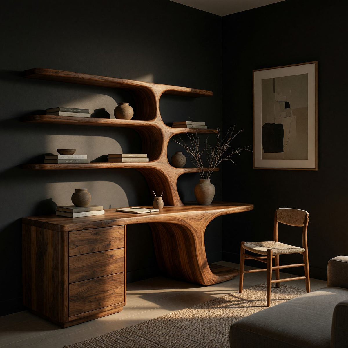 Natural wood grain detail