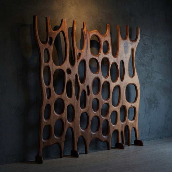 Solid Wood Room Divider Artistic Sculptural Living Office
