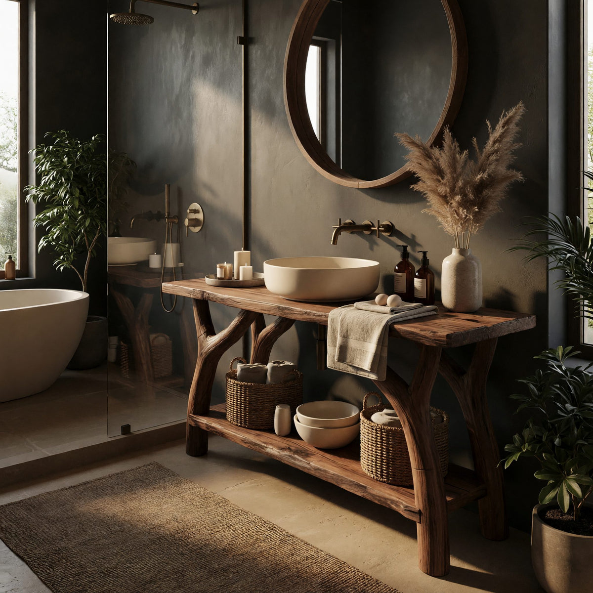 Natural wood grain detail