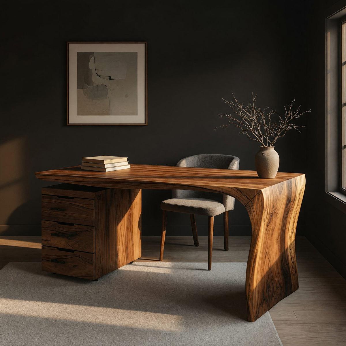 Natural wood grain detail