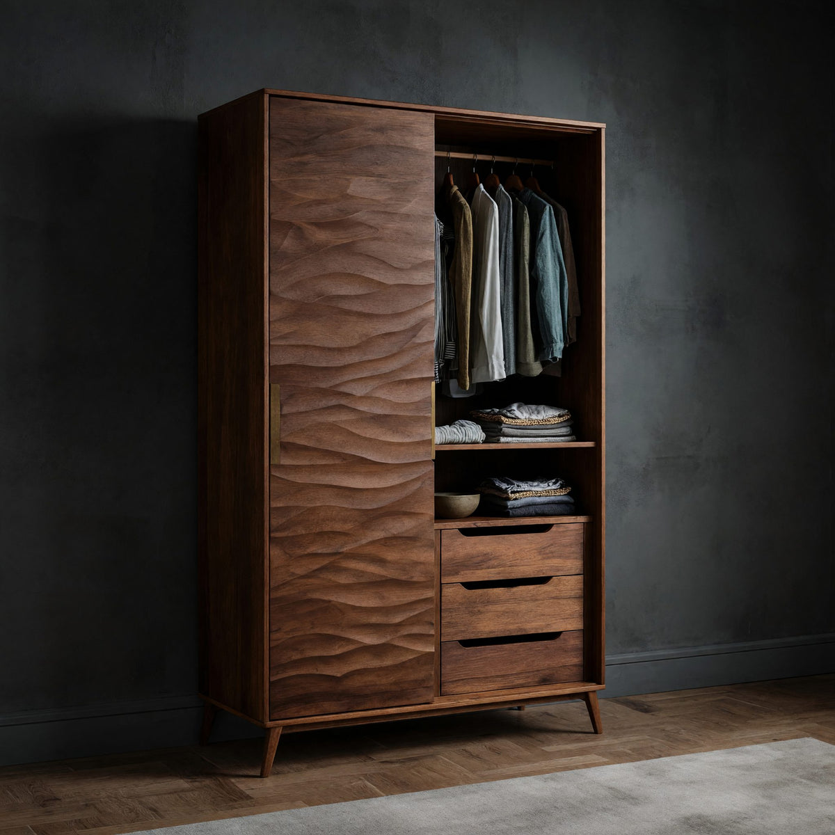 Natural wood grain detail