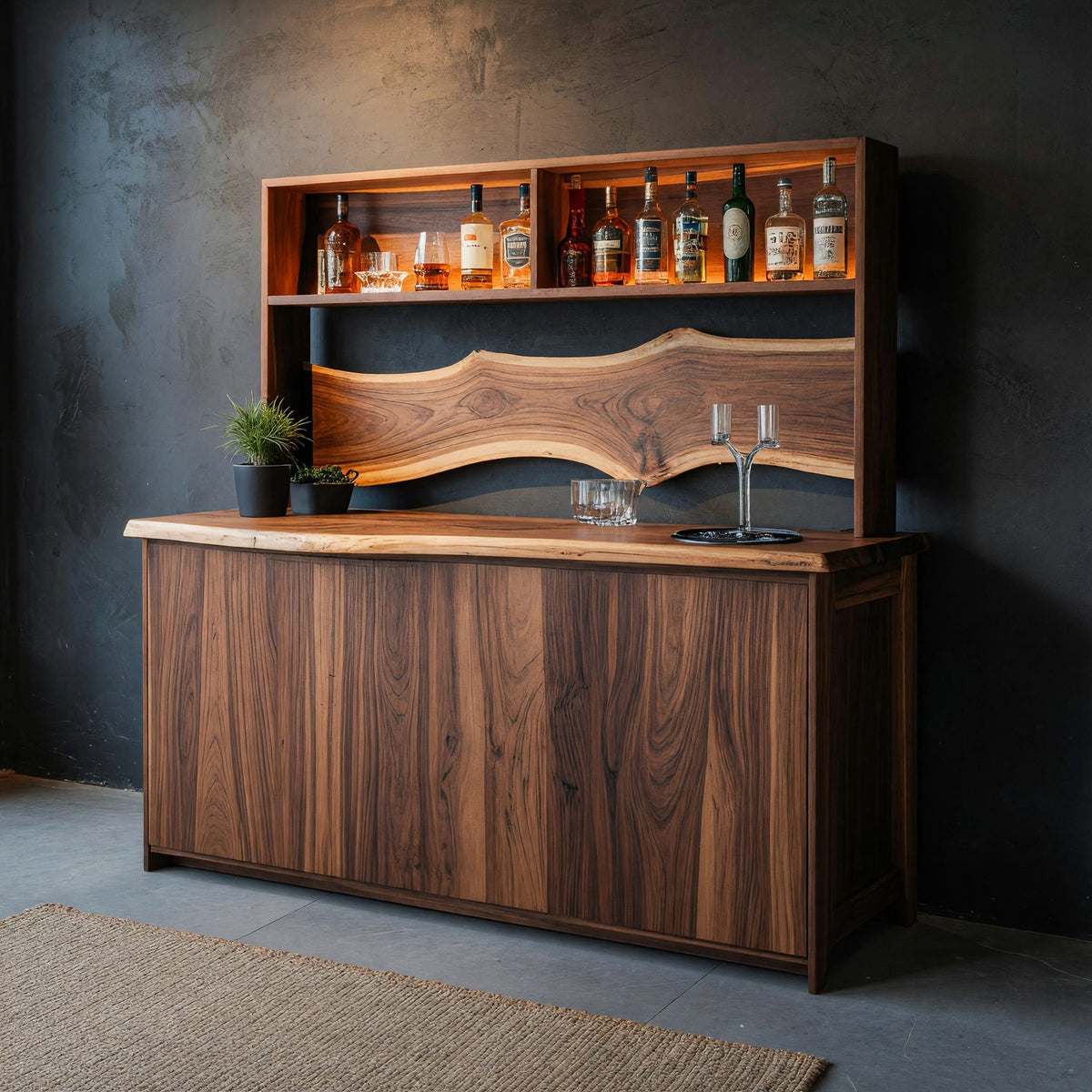 Natural wood grain detail