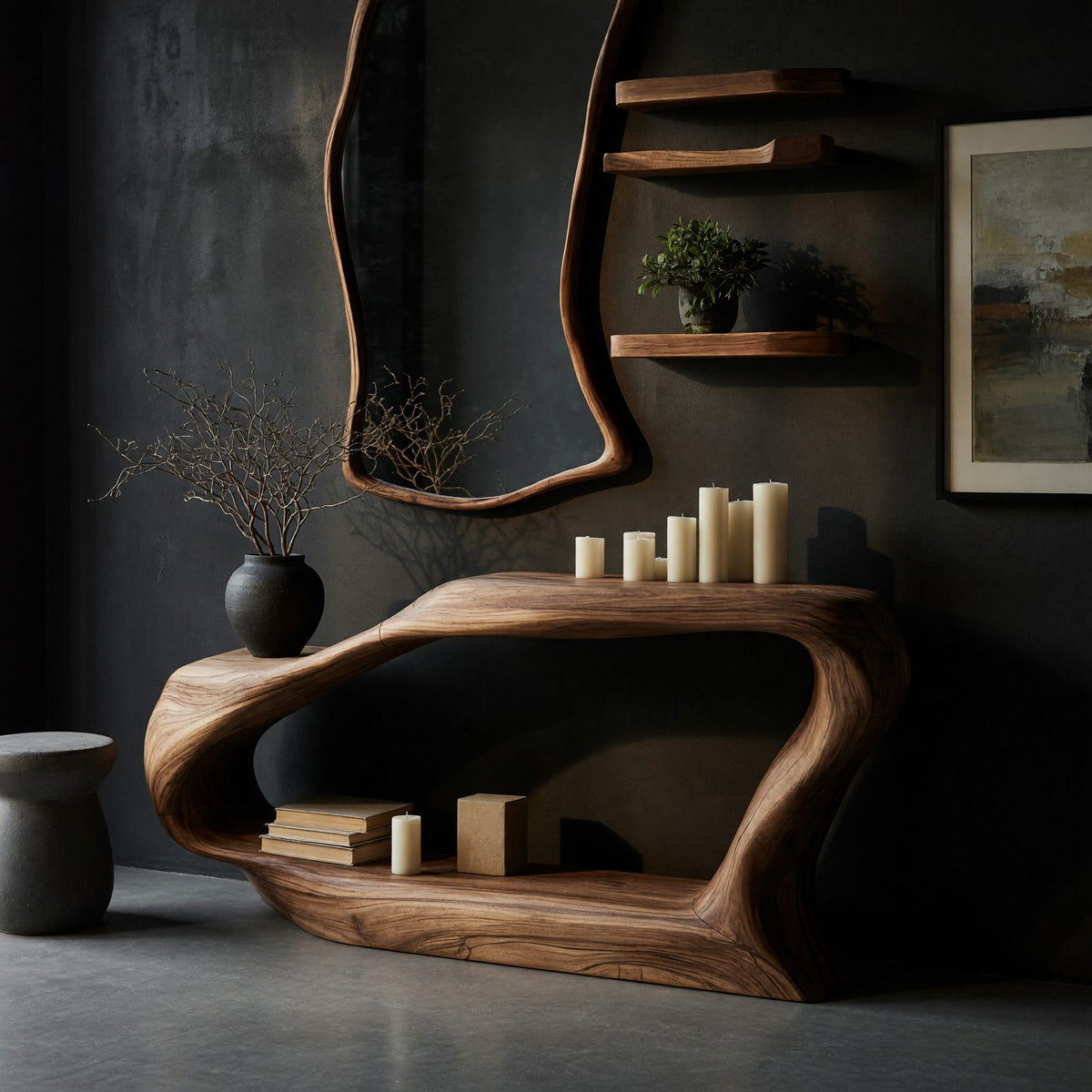 Natural wood grain detail