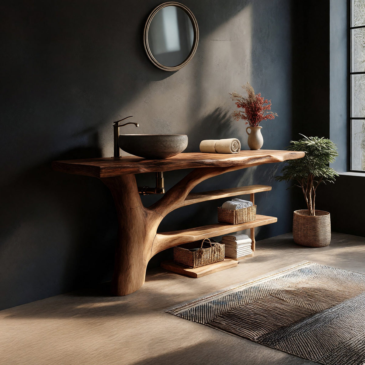 Natural wood grain detail