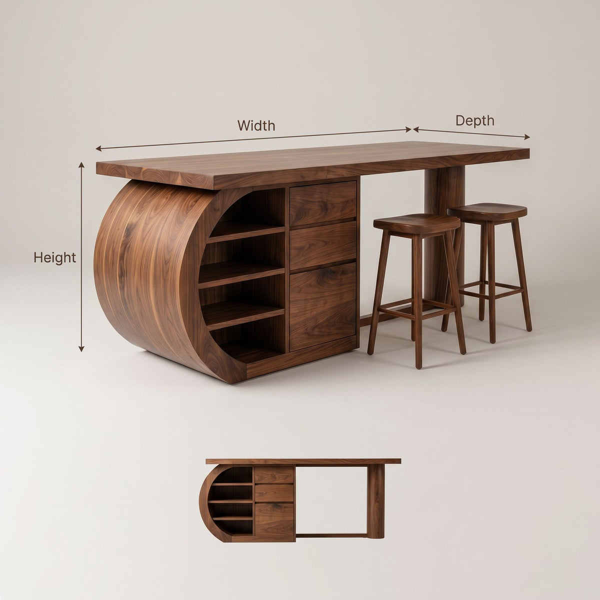 Natural wood grain detail