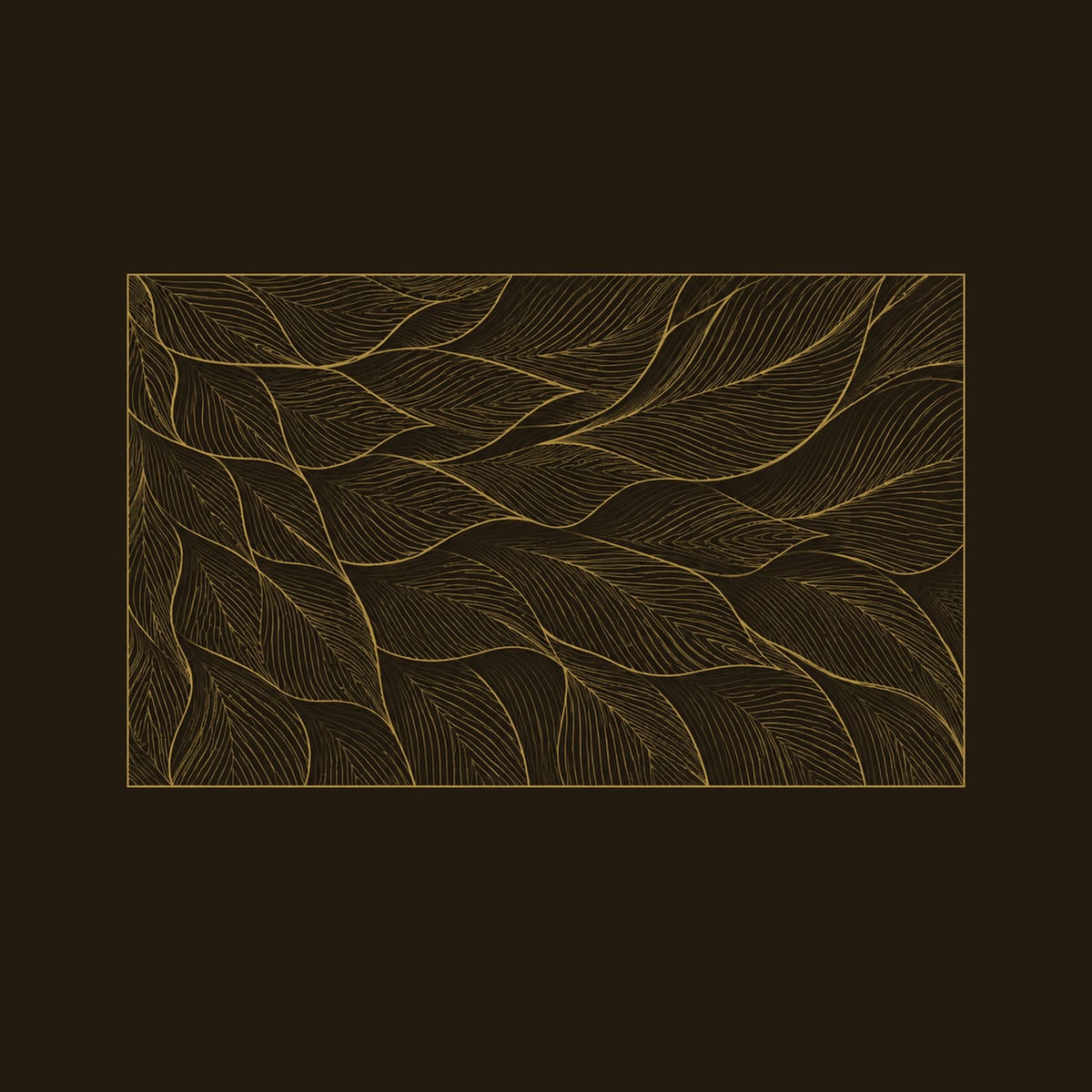 Layered Leaf Wall Art With Deep Carved Relief Panel dimension diagram