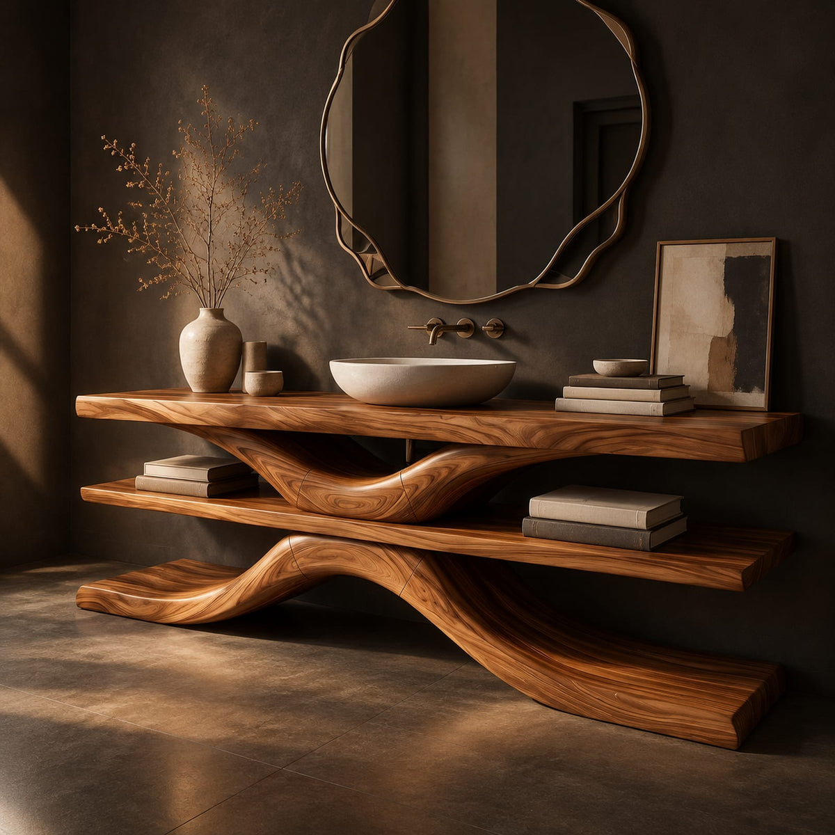 Natural wood grain detail