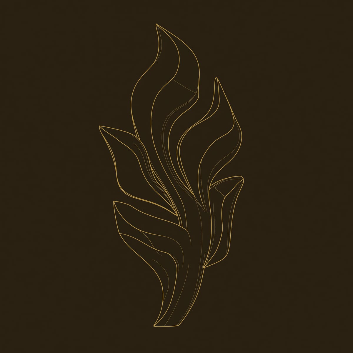 Leaf Flame Wall Lamp Carved with a Warm Backlight Glow dimension diagram