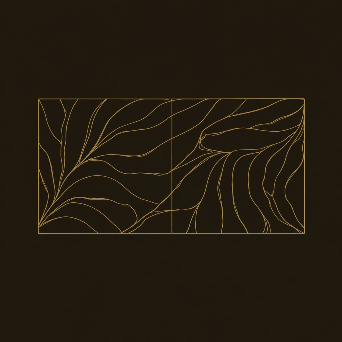 Leaf Vein Relief Wall Art With Flowing Carved Ribs dimension diagram