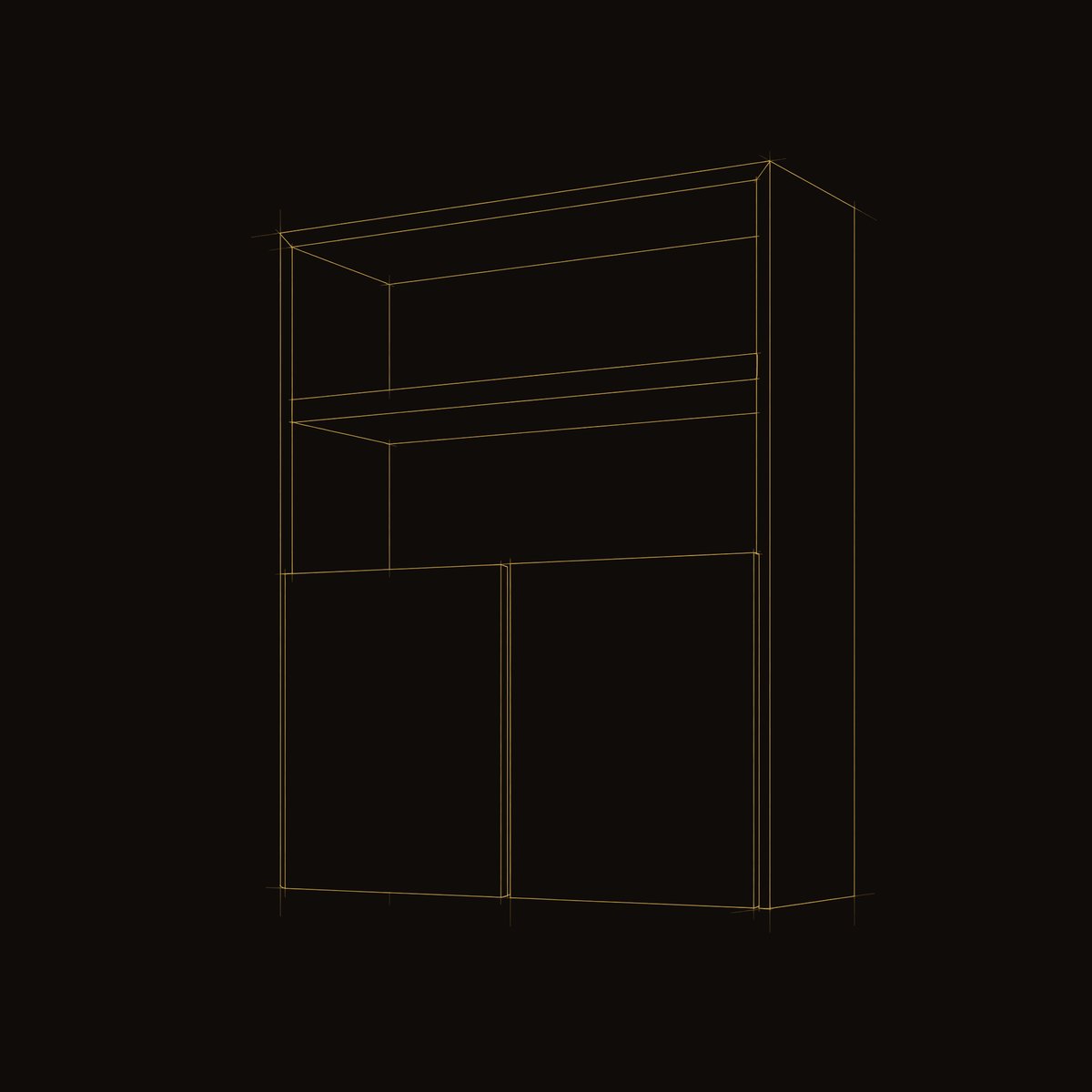 Solid Wood Corner Wall Bathroom Shelf Cabinet Open Design dimension diagram