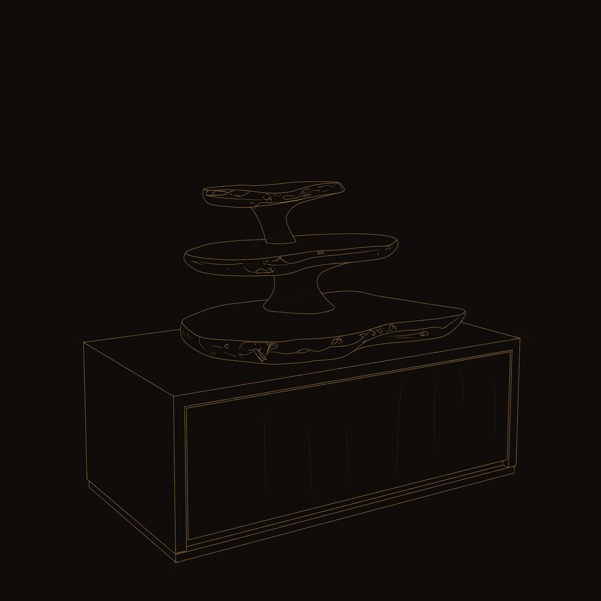 Solid Wood Corner Wall Bathroom Shelf Sculpted Tiered Clean dimension diagram