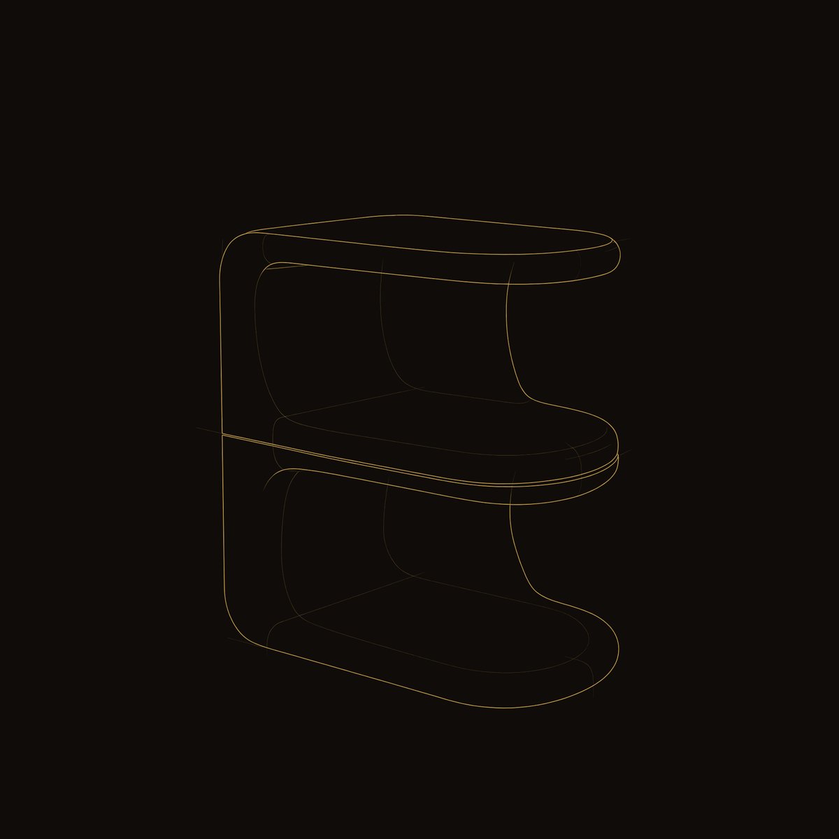 Solid Wood Nightstand With Unique E Shape Bedroom dimension diagram