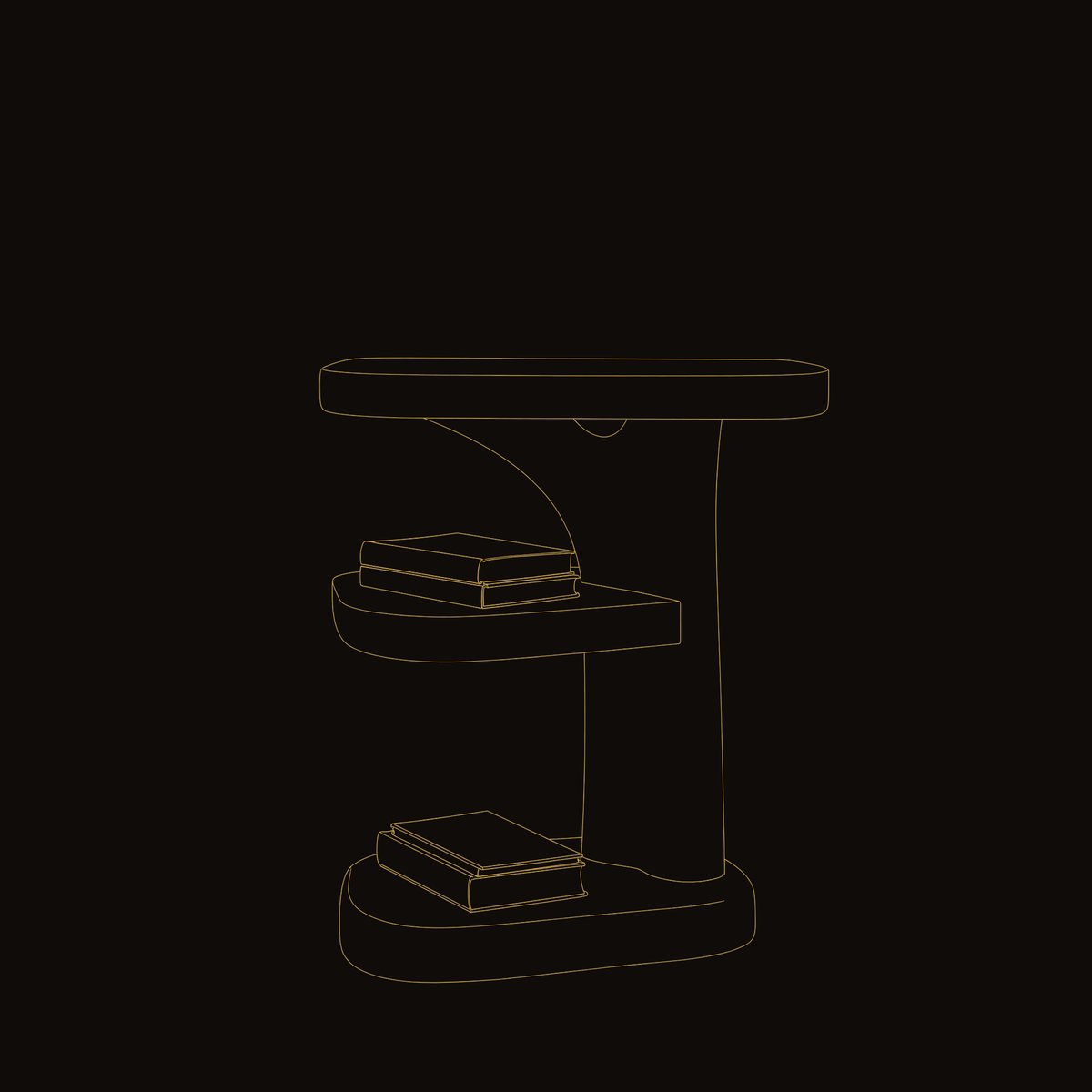 Solid Wood Nightstand With Storage Shelf Bedroom dimension diagram