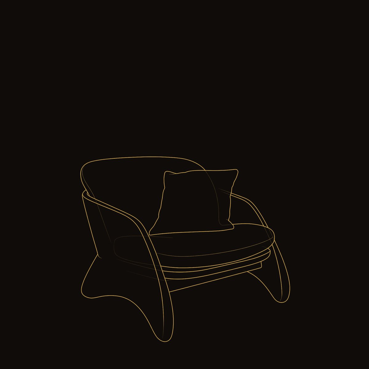Solid Wood Chair Natural Living Room dimension diagram