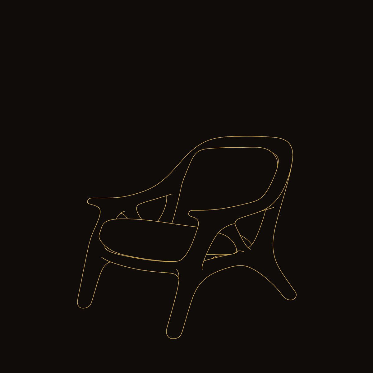 Solid Wood Chair Handcrafted Accent Living Room dimension diagram