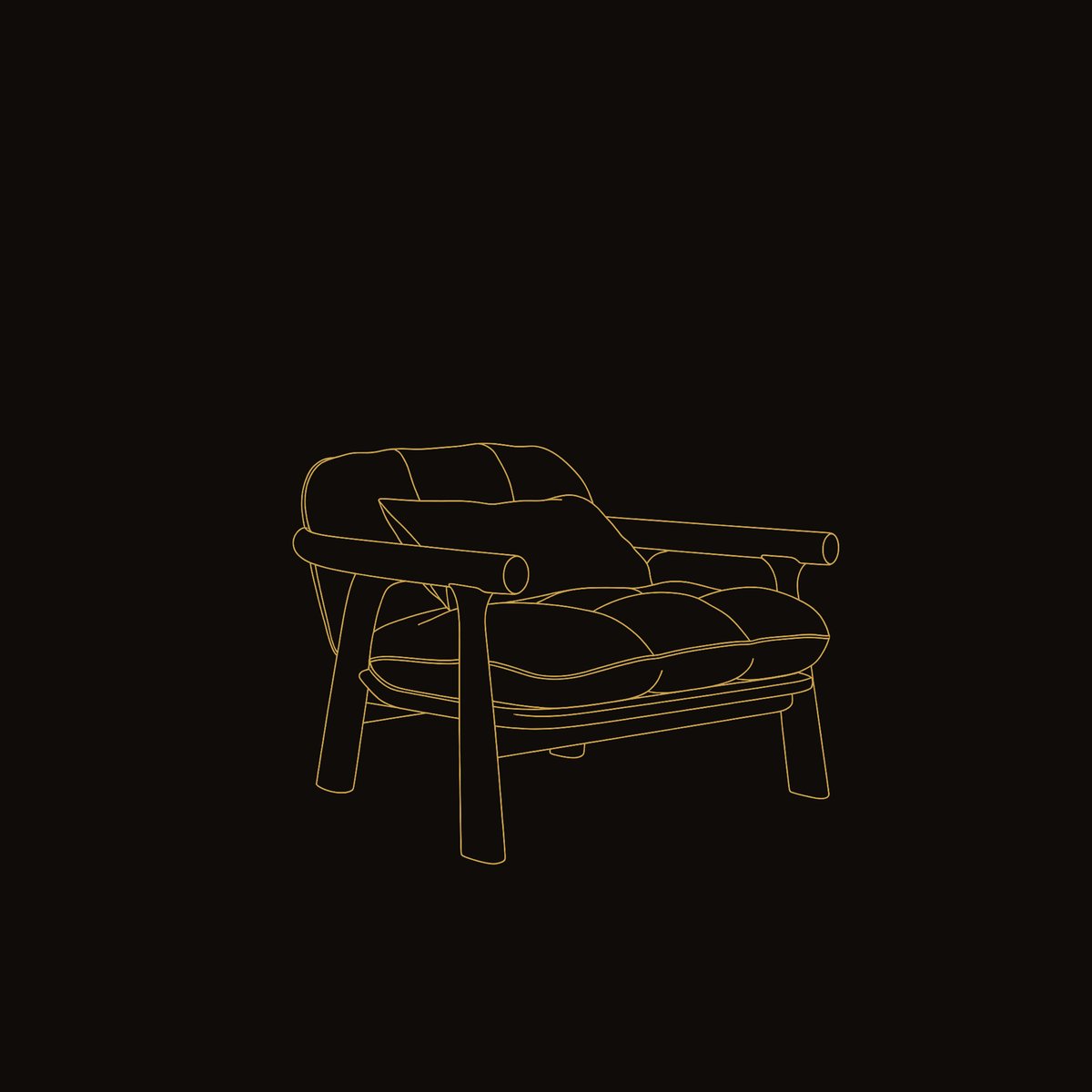 Solid Wood Chair Minimalist Accent Without Cushion Living dimension diagram