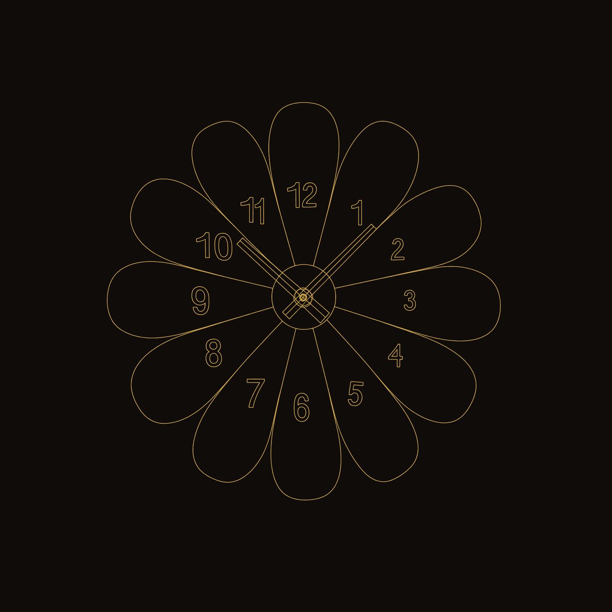 Solid Wood Clock Wall Timeless dimension diagram