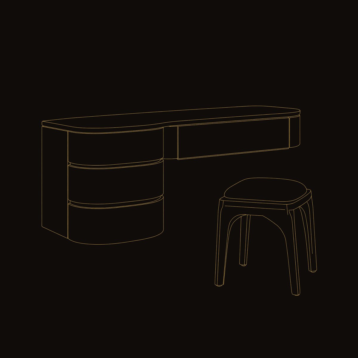 Solid Wood Dressing Table Minimalist Wall Mounted Vanity With Drawer Sunlit dimension diagram