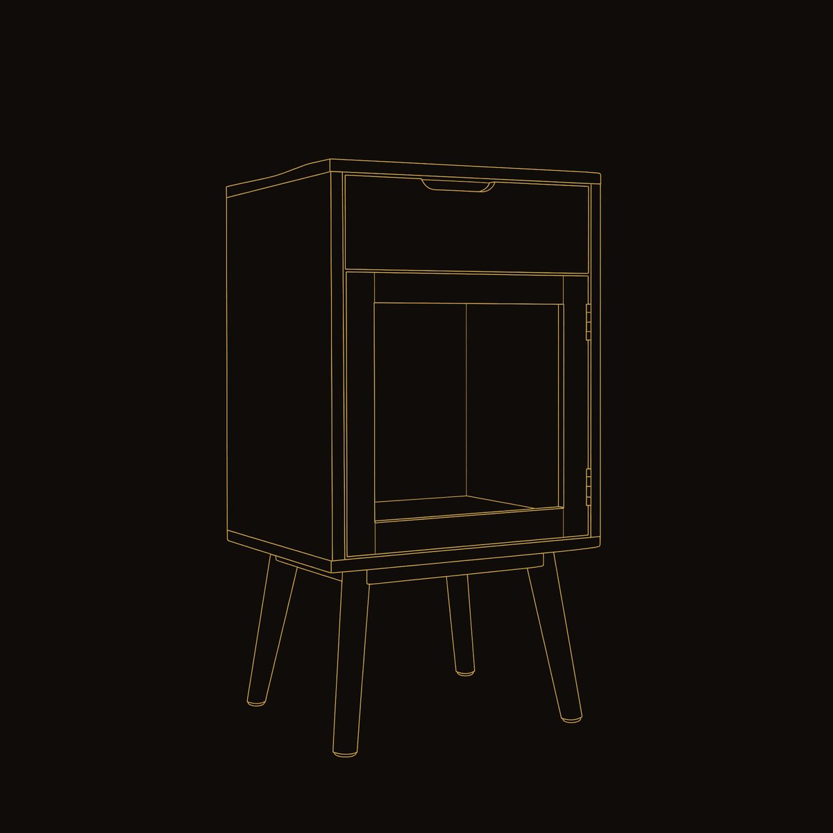Solid Wood Bar Cabinet Wine With Warm Lighting Kitchen dimension diagram