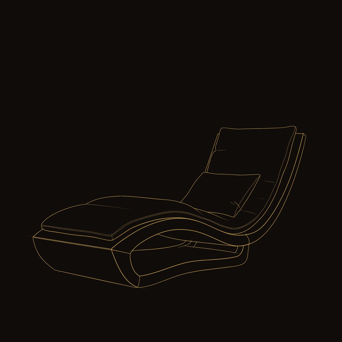 Solid Wood Day Bed Daybed Minimalist Luxury dimension diagram