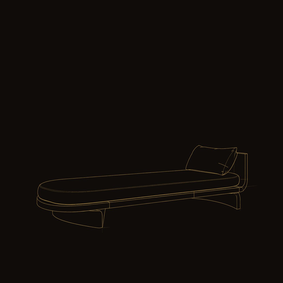 Solid Wood Day Bed Handcrafted Mid Century Daybed Patio Furniture Outdoor dimension diagram