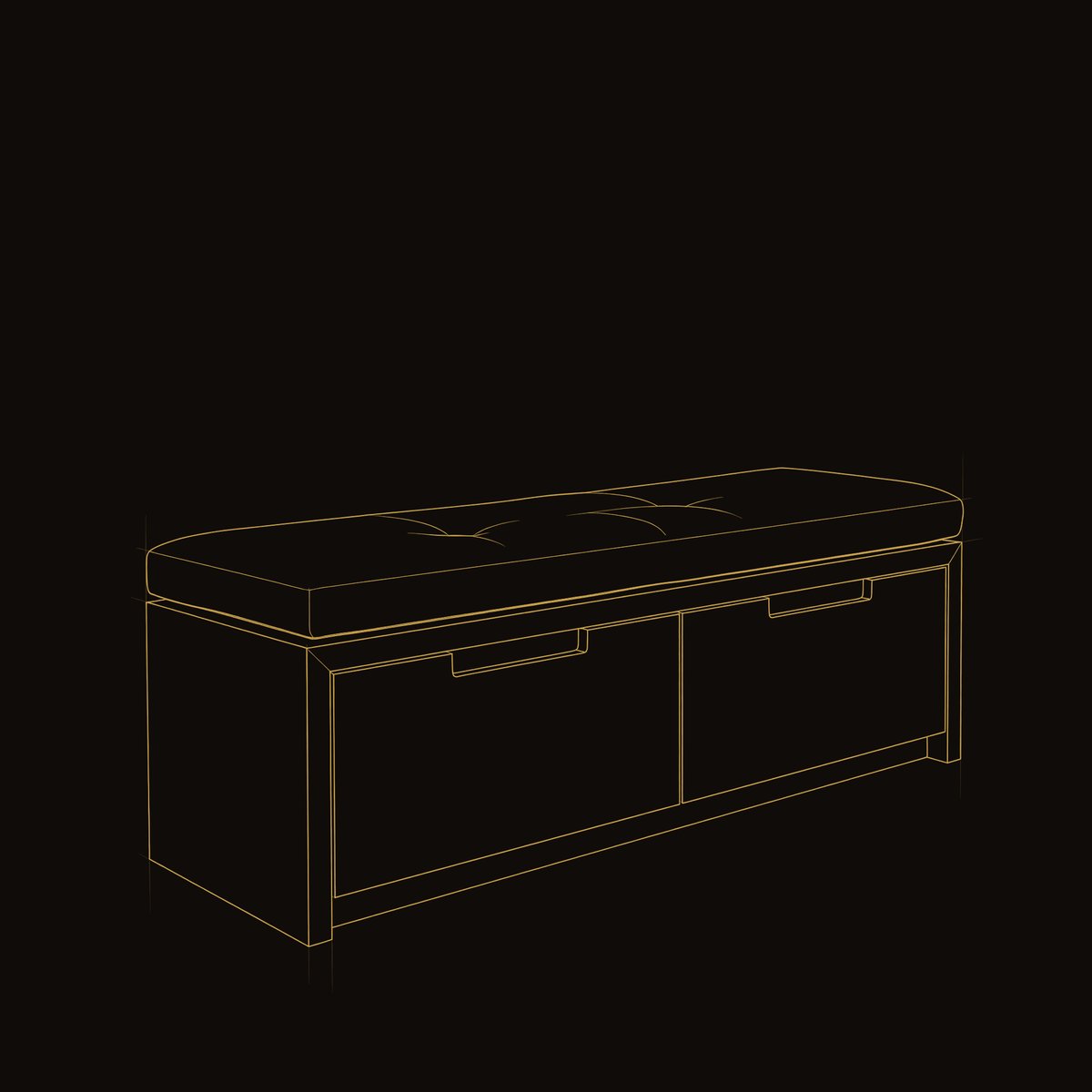 Solid Wood Entryway Storage Bench Minimalist Functional Design dimension diagram