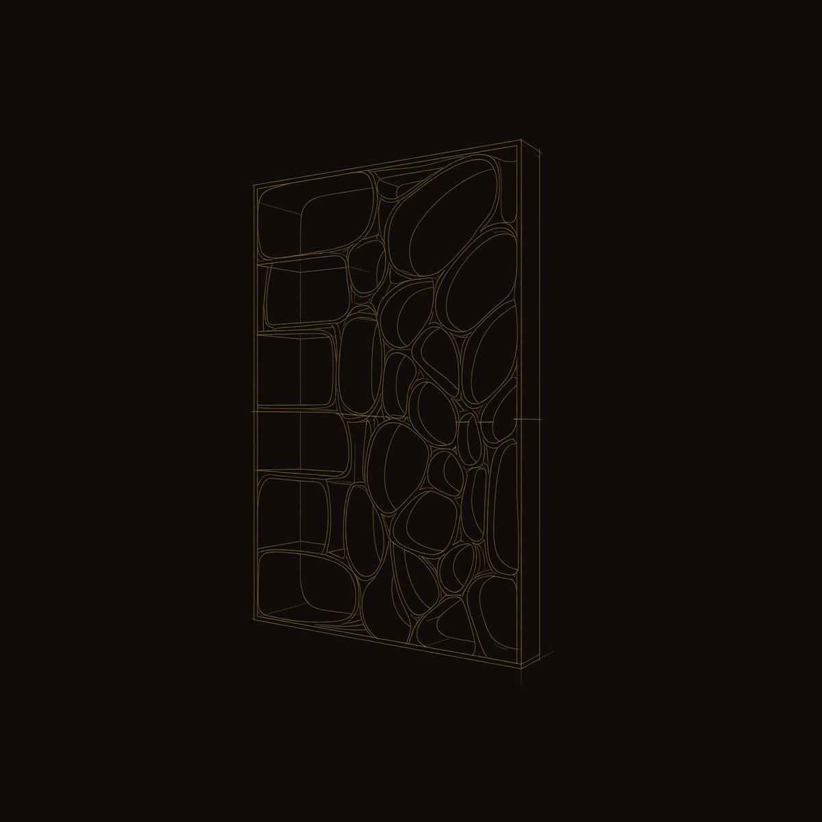Solid Wood Room Divider Openwork Living Office dimension diagram