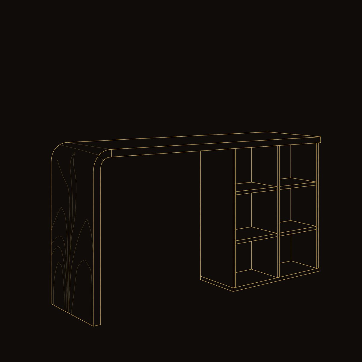 Solid Wood Bar Table With Storage Kitchen Home Mini dimension diagram