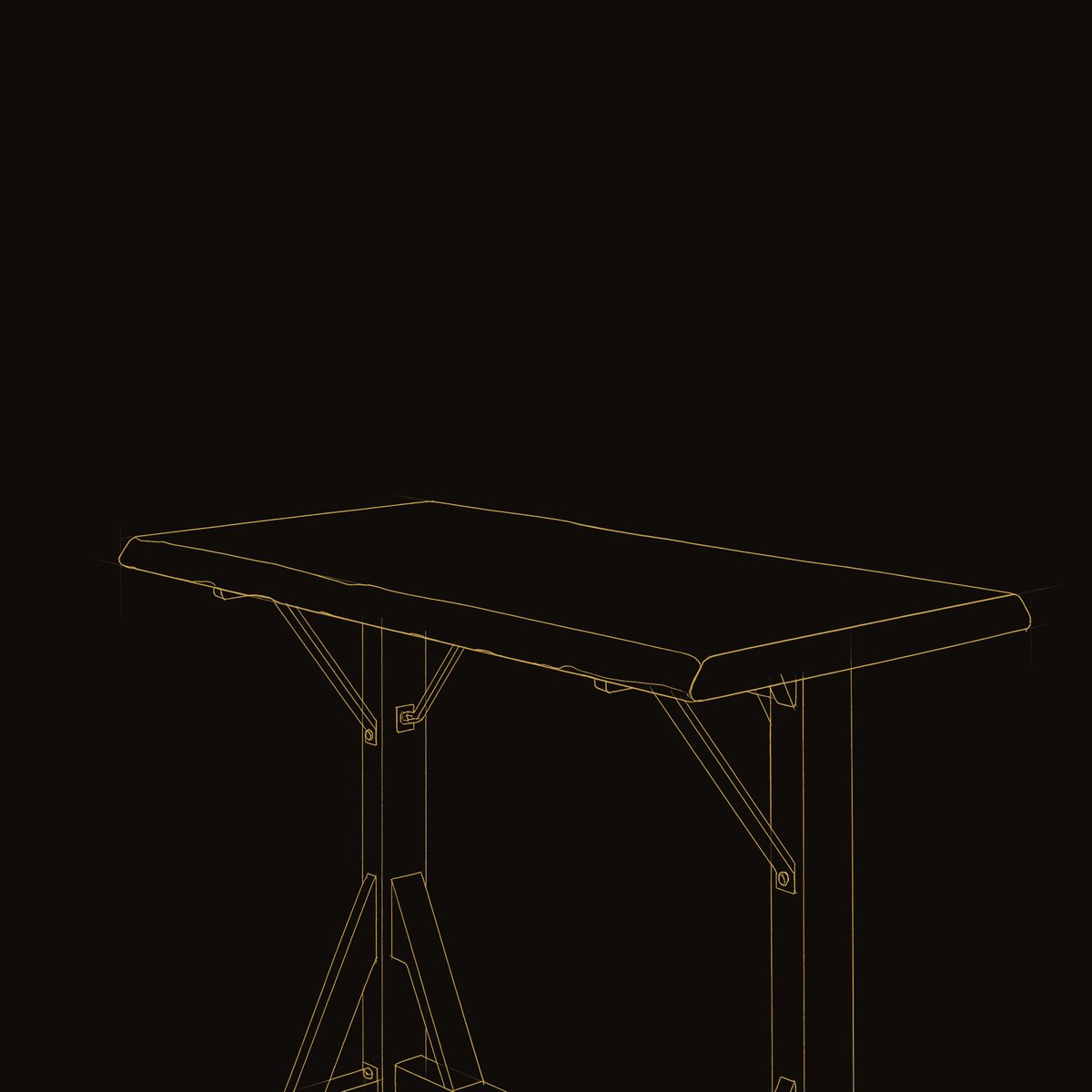 Solid Wood Bar Table Rustic Live Edge Balcony Rail Mount Patio dimension diagram