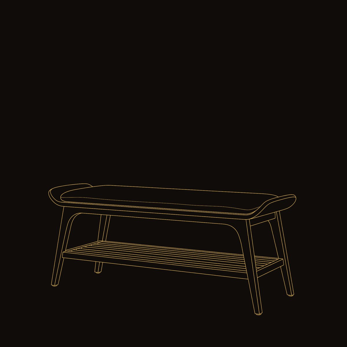Solid Wood Shoe Storage Bench Japandi Cabinet Mudroom Corner Placement dimension diagram
