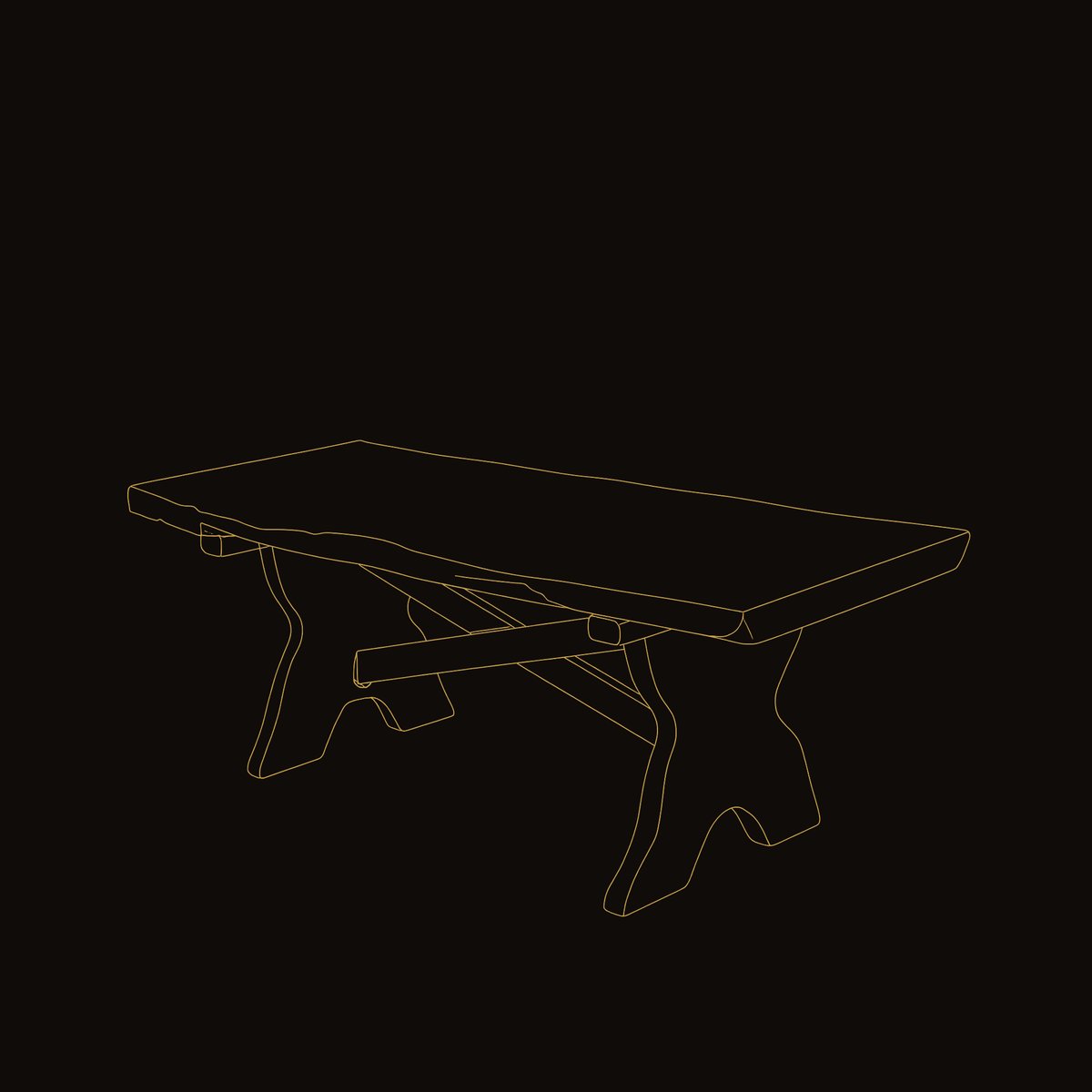 Solid Wood Teak Outdoor Table Rustic Picnic Bench Set Garden dimension diagram