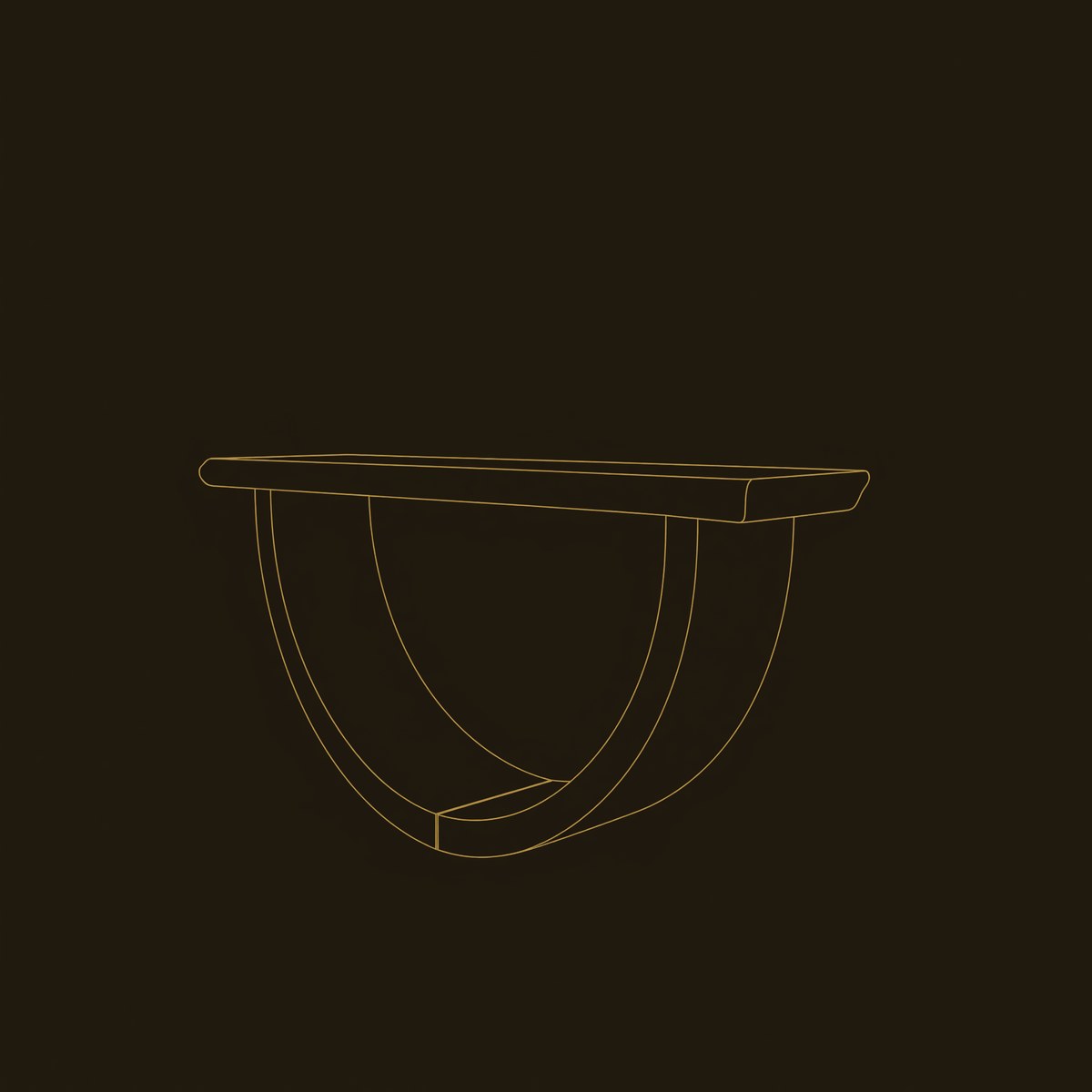 Artistic Wood Console Table For Gallery Interior dimension diagram