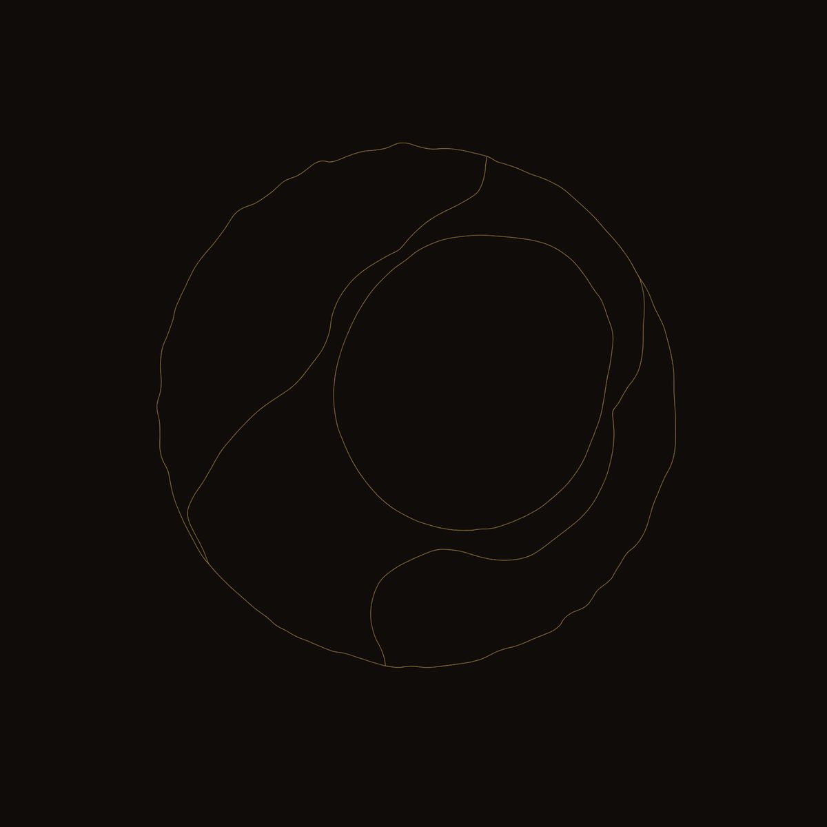 Chiseled and Burnished, a Round Wall Sculpture in Wood dimension diagram