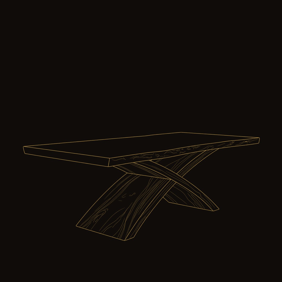 Contemporary Organic Edge Dining Table For Dining Interior dimension diagram