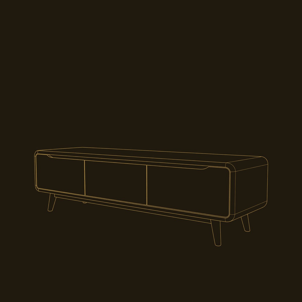 Contemporary Wood Tv Stand With Multi Tiered Shelves For Living dimension diagram