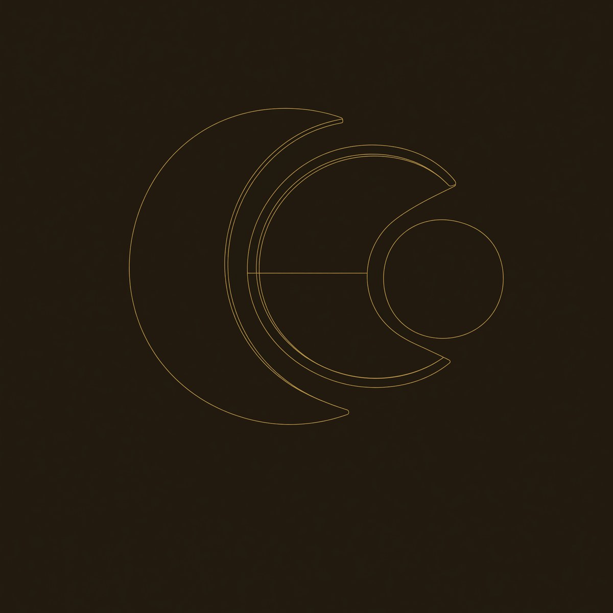 Crescent Moon Circle Wood Wall Art - Hand Carved Multi-layered dimension diagram