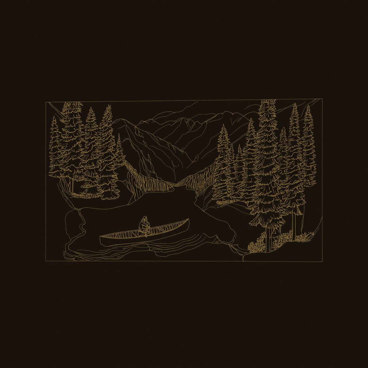 Deep-Relief Carving of a Lake Canoe, Solid Wood Wall Art dimension diagram