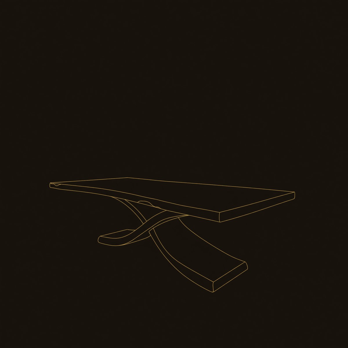 Modern Thick Top Dining Table For Kitchen Dining Area dimension diagram