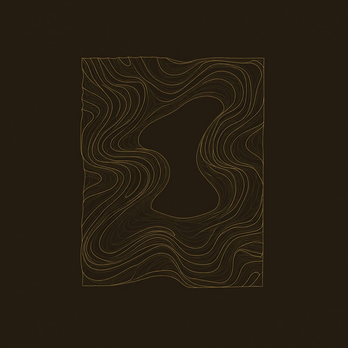Parted Waves Walnut Wall Art Panel, Deep Relief dimension diagram