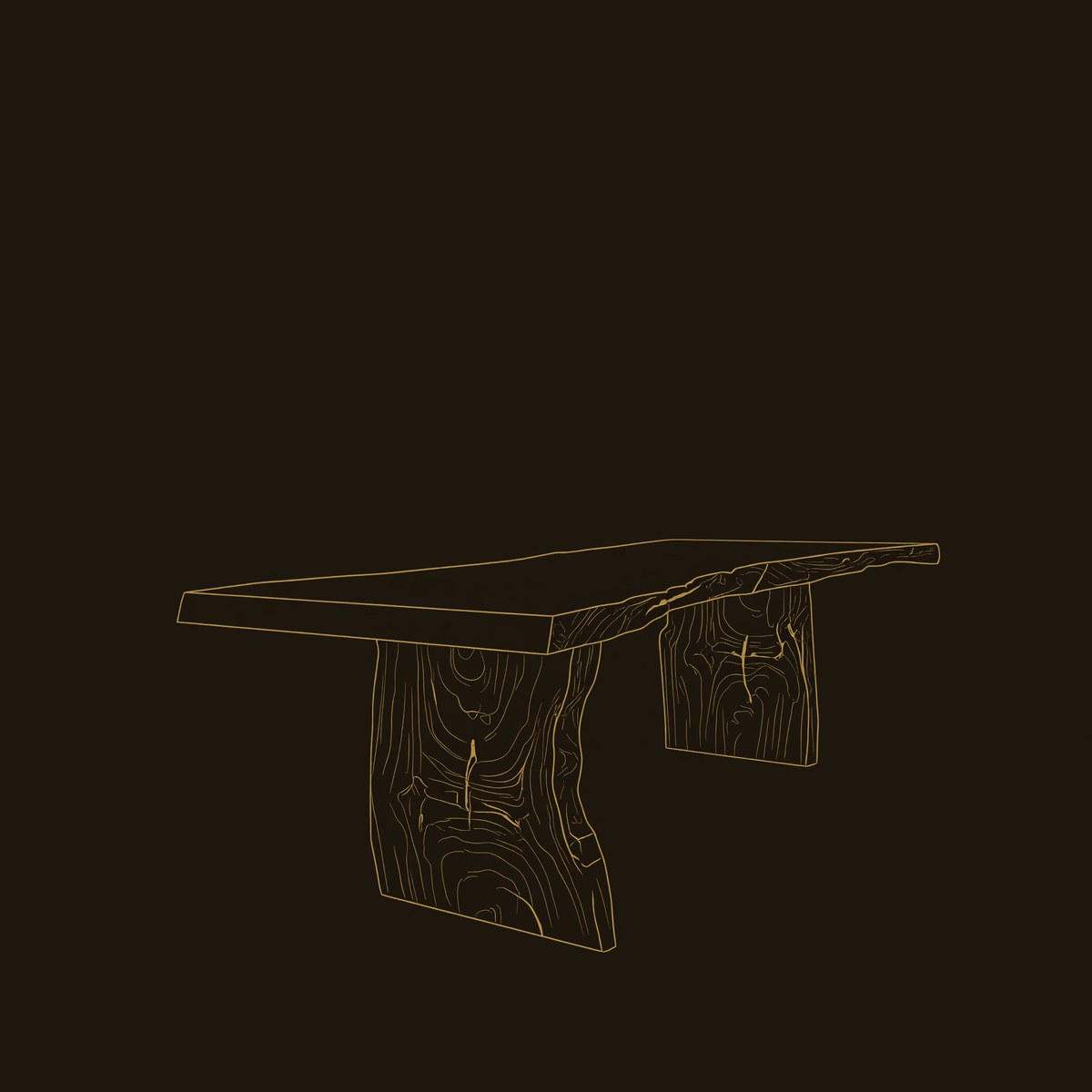 Rustic Live Edge Dining Table For Dining Area dimension diagram