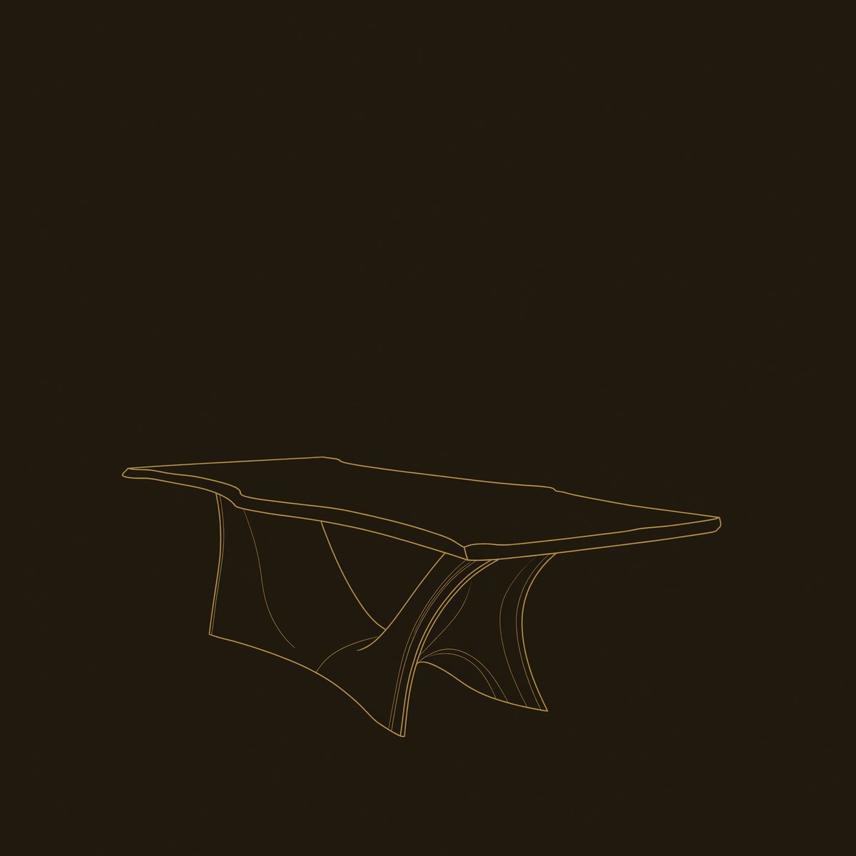 Scandinavian Freeform Dining Table For Family Dining Room dimension diagram