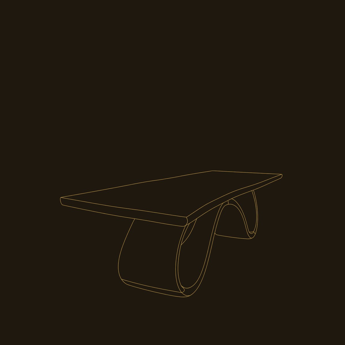 Scandinavian Irregular Dining Table For Everyday Dining Area dimension diagram
