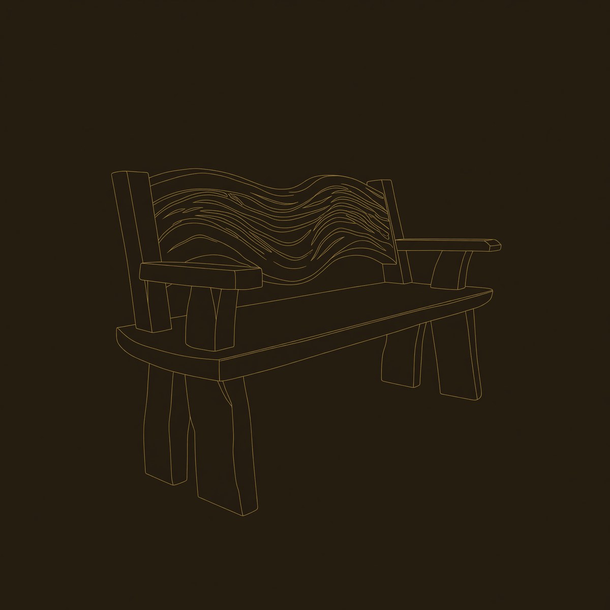 Solid Wood Outdoor Garden Bench Solid Entryway Minimalist Home dimension diagram