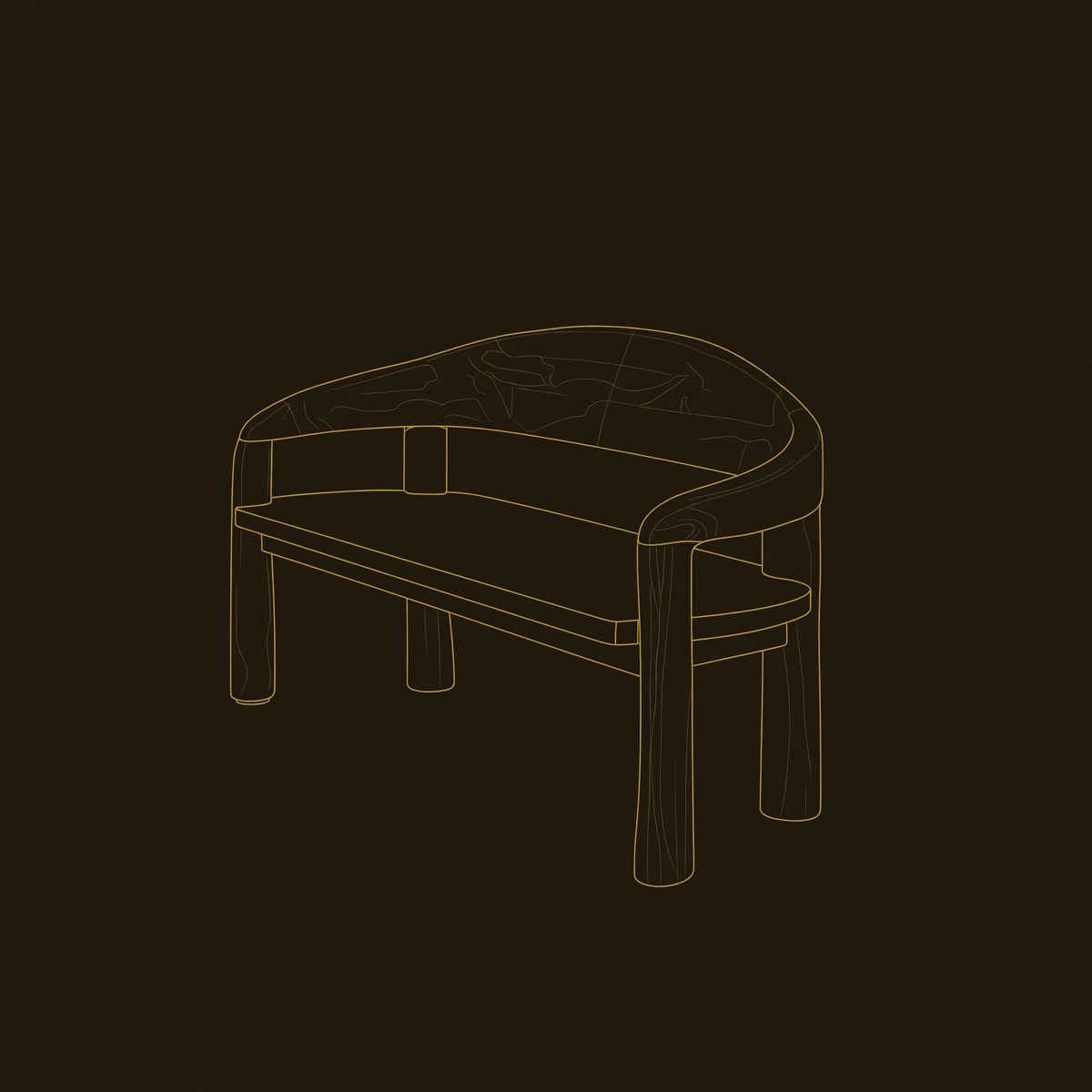 Solid Wood Outdoor Garden Bench Solid Live Edge Entryway Modern Interiors dimension diagram
