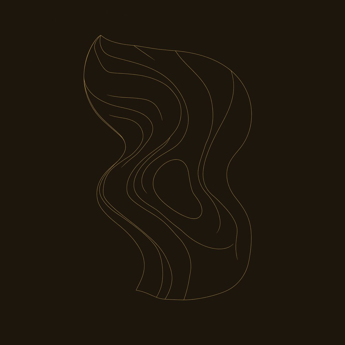 The Shape a River Leaves: Carved Wall Sculpture dimension diagram