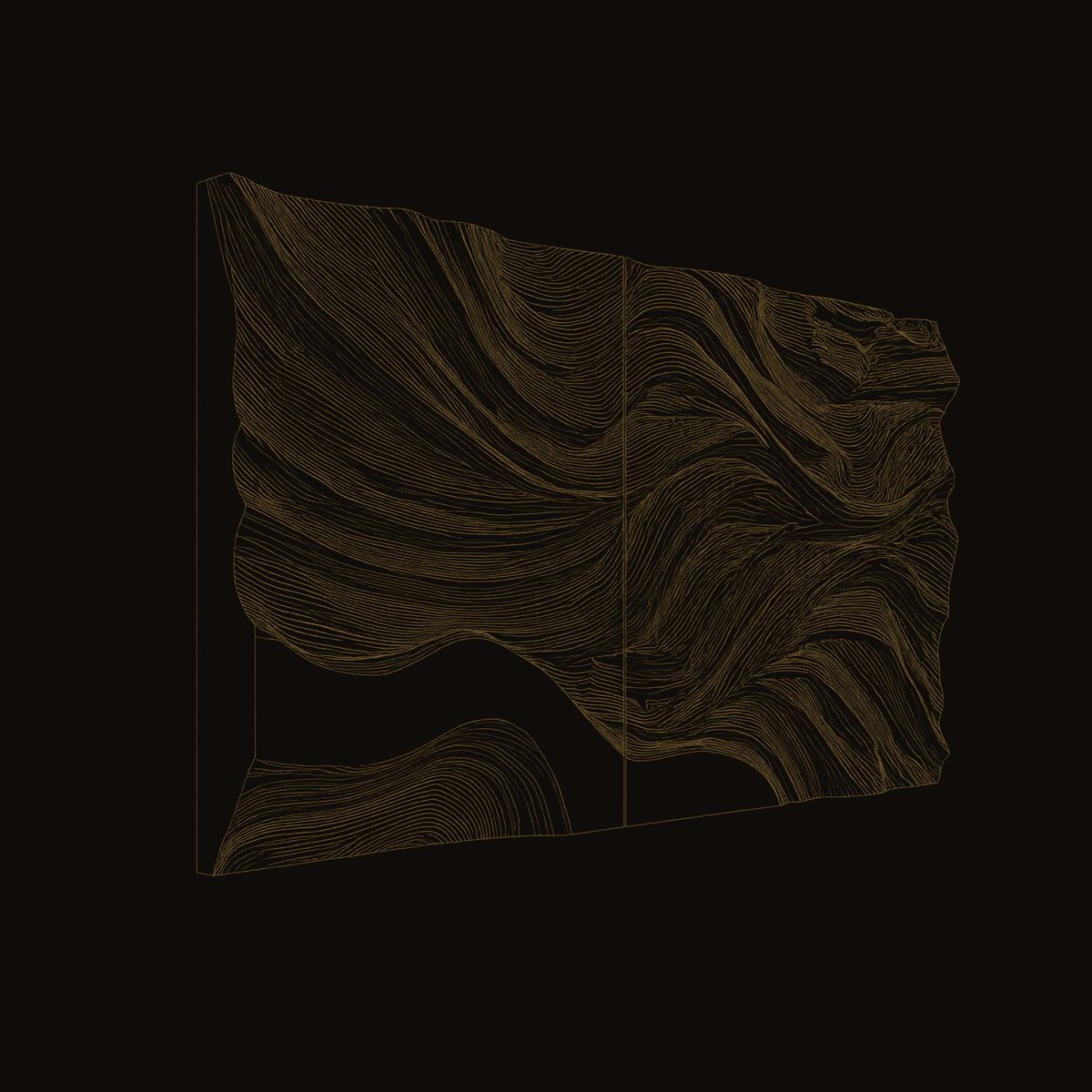 Windswept Ridge Wall Panel for a Dark Modern Lounge dimension diagram